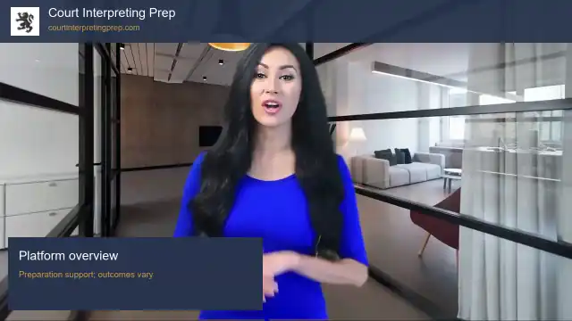 Court Interpreting Prep study platform video